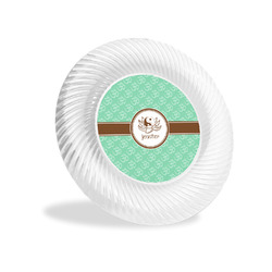 Om Plastic Party Appetizer & Dessert Plates - 6" (Personalized)