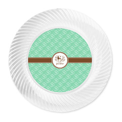 Om Plastic Party Dinner Plates - 10" (Personalized)