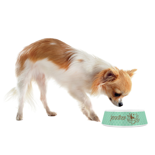 Om Plastic Pet Bowls - Small - LIFESTYLE