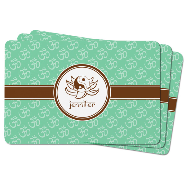 Om Rectangular Fridge Magnet - THREE