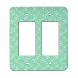 Om Rocker Style Light Switch Cover - Two Switch
