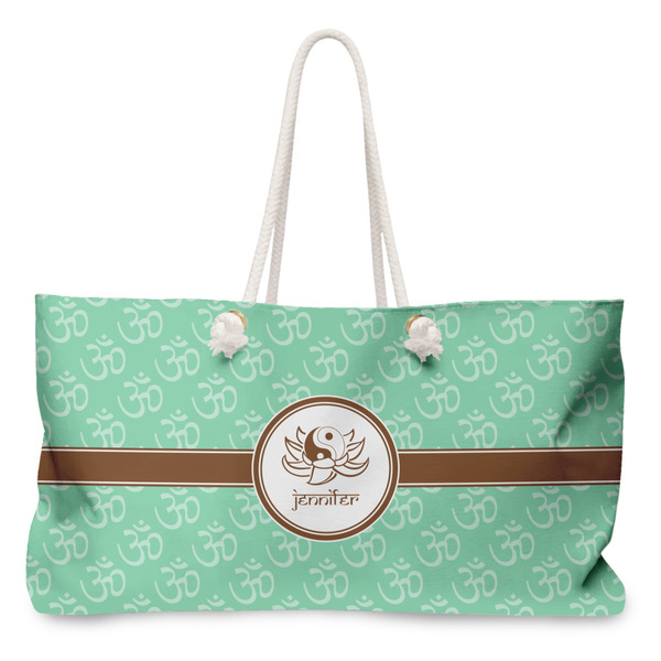 Custom Om Large Tote Bag with Rope Handles (Personalized)