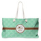 Om Large Rope Tote Bag - Front View
