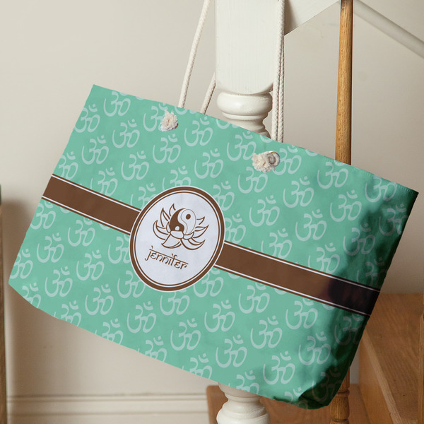 Om Large Rope Tote - Life Style