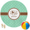 Om Round Beach Towel (Personalized)