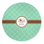 Om 5' Round Indoor Area Rug (Personalized)