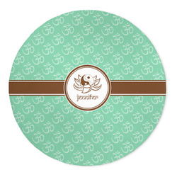 Om 5' Round Indoor Area Rug (Personalized)