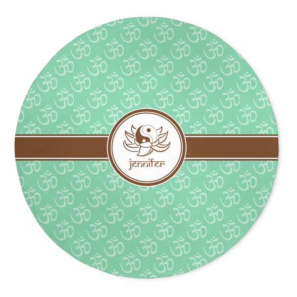 Custom Om 5' Round Indoor Area Rug (Personalized)