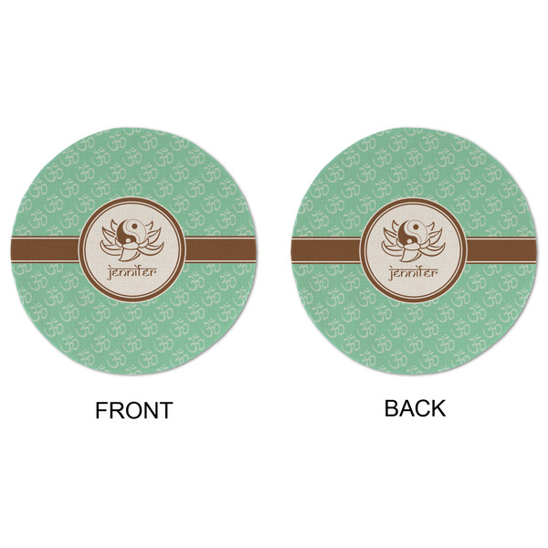 Om Round Linen Placemats - APPROVAL (double sided)
