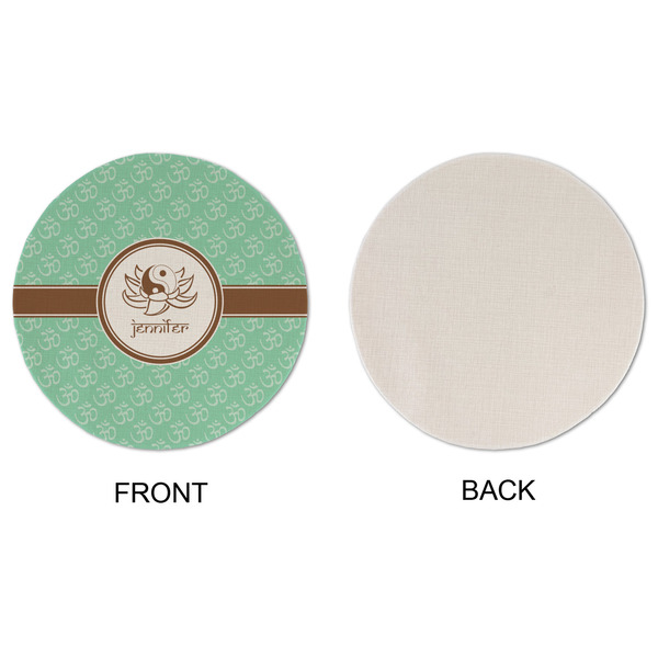 Om Round Linen Placemats - APPROVAL (single sided)