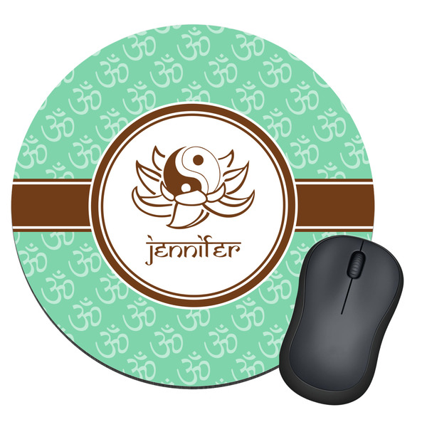 Custom Om Round Mouse Pad (Personalized)