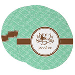 Om Round Paper Coasters w/ Name or Text