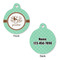 Om Round Pet Tag - Front & Back