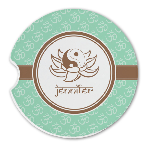 Om Sandstone Car Coaster - Single