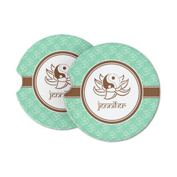 Om Sandstone Car Coasters (Personalized)