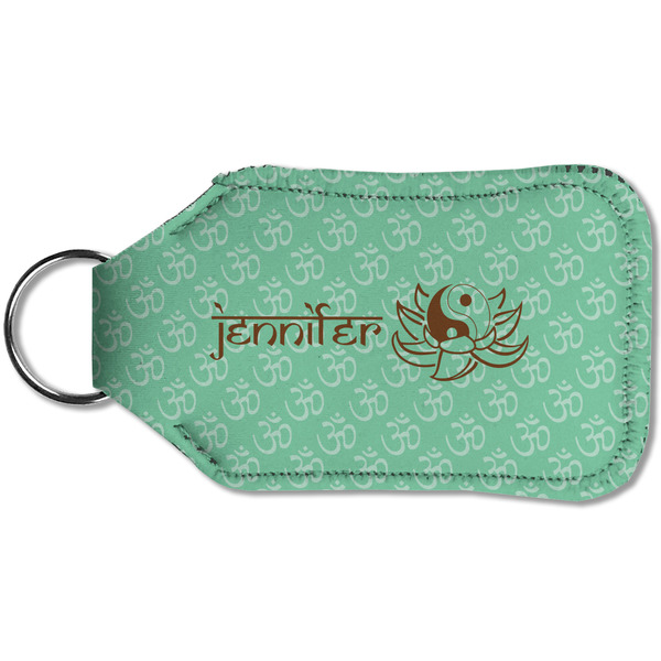 Om Sanitizer Holder Keychain - Small (Back)