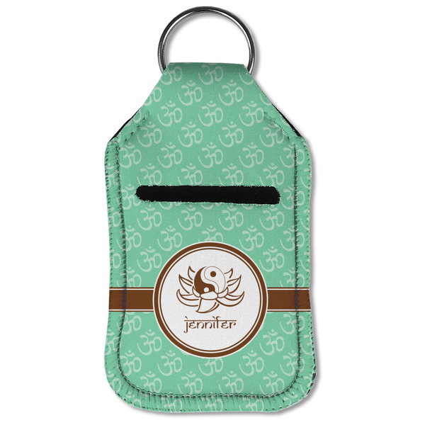 Om Sanitizer Holder Keychain - Small (Front Flat)