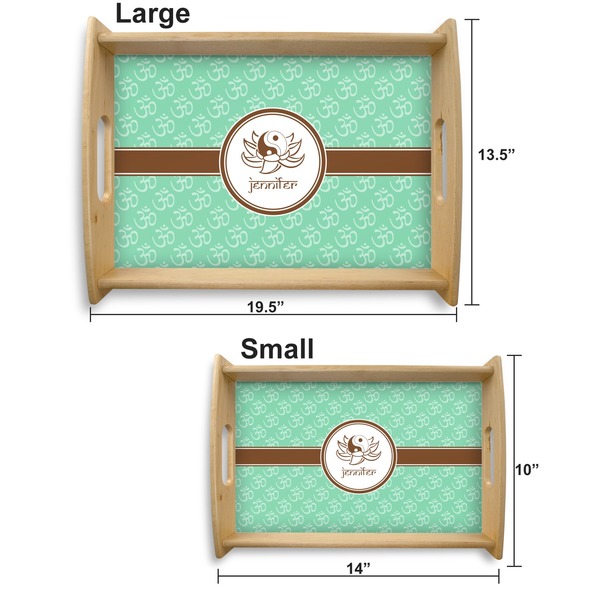 Om Serving Tray Wood Sizes