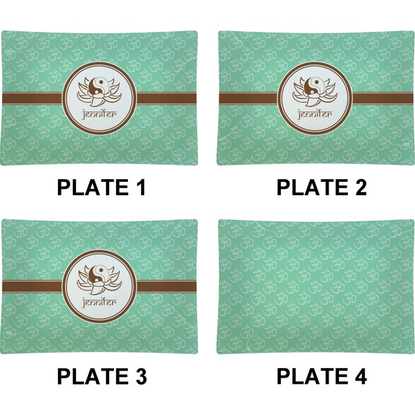 Om Set of Rectangular Appetizer / Dessert Plates (Approval)