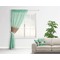 Om Sheer Curtain With Window and Rod - in Room Matching Pillow