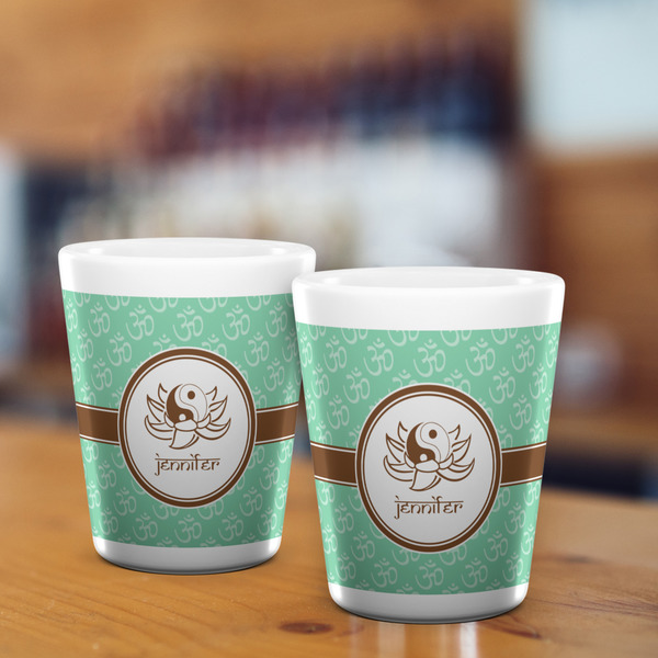 Om Shot Glass - White - LIFESTYLE