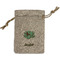 Om Small Burlap Gift Bag - Front