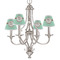 Om Small Chandelier Shade - LIFESTYLE (on chandelier)