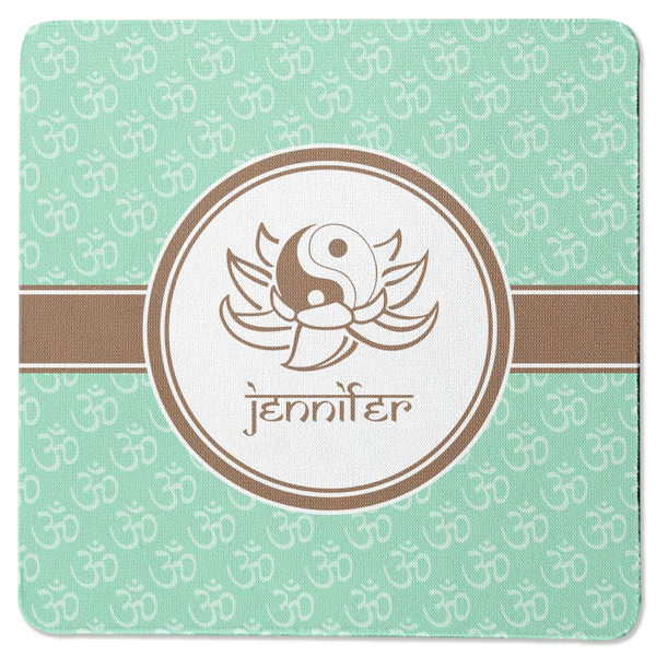 Custom Om Square Rubber Backed Coaster (Personalized)