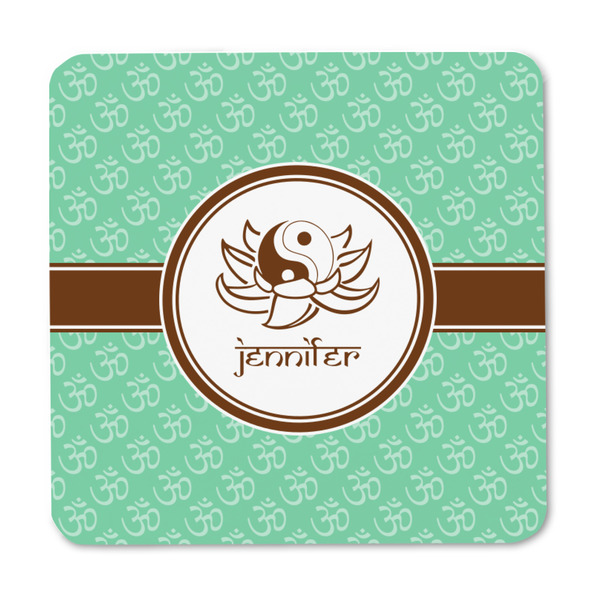 Om Square Fridge Magnet - FRONT