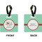 Om Square Luggage Tag (Front + Back)