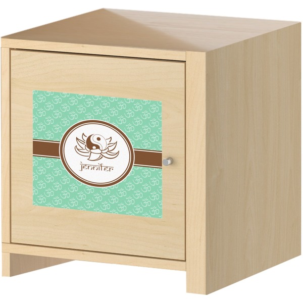 Om Square Wall Decal on Wooden Cabinet