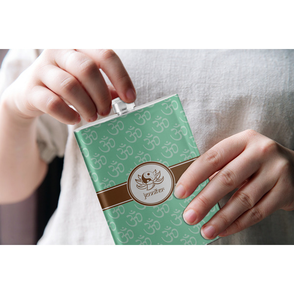 Om Stainless Steel Flask - LIFESTYLE 1