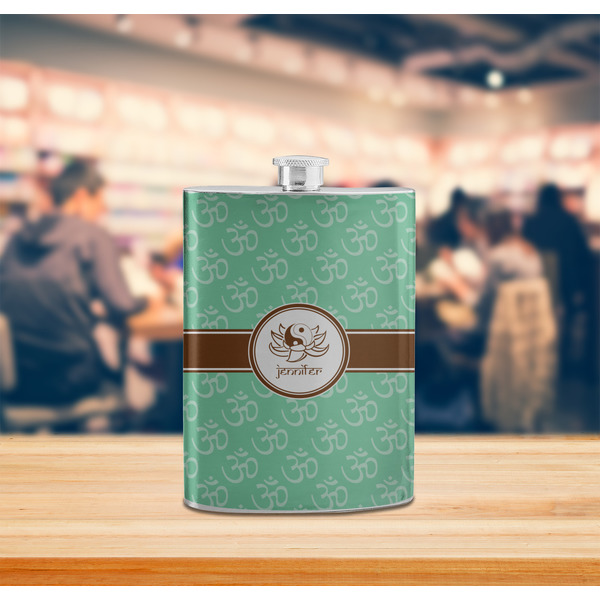 Om Stainless Steel Flask - LIFESTYLE 2