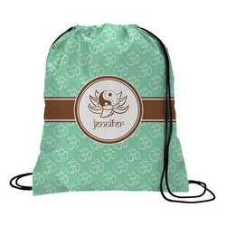 Om Drawstring Backpack - Medium (Personalized)