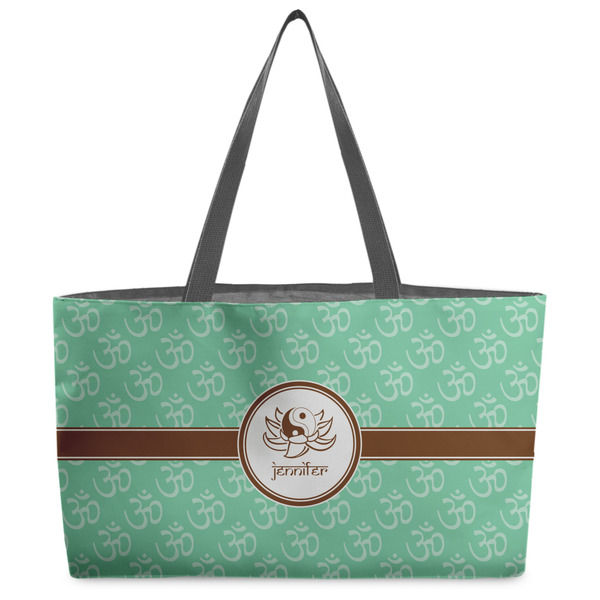 Custom Om Beach Totes Bag - w/ Black Handles (Personalized)