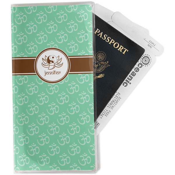 Custom Om Travel Document Holder