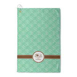 Om Waffle Weave Golf Towel (Personalized)