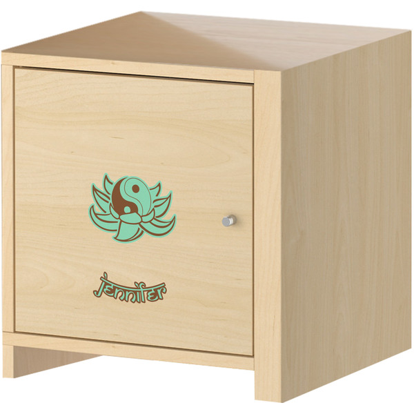 Om Wall Graphic on Wooden Cabinet