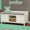 Om Wall Name Decal Above Storage bench