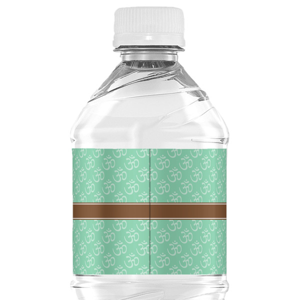 Om Water Bottle Label - Back View