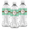 Om Water Bottle Labels - Front View