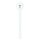 Om White Plastic 5.5" Stir Stick - Round - Single Stick