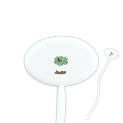 Om Oval Plastic Stir Sticks (Personalized)