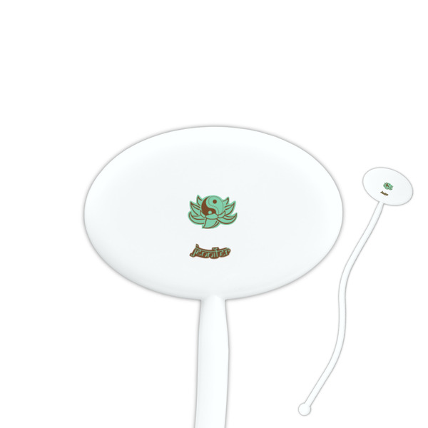 Custom Om Oval Plastic Stir Sticks (Personalized)