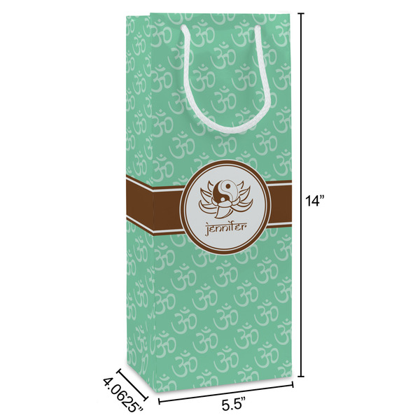 Om Wine Gift Bag - Dimensions