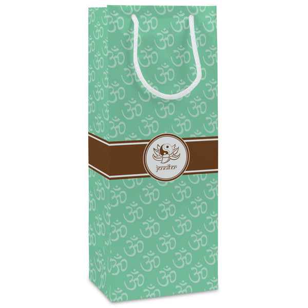 Custom Om Wine Gift Bags - Gloss (Personalized)