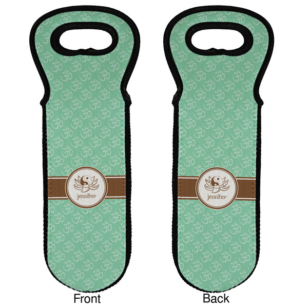 Om Wine Tote Front & Back