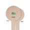 Om Wooden 4" Food Pick - Round - Single Sided - Front & Back