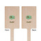Om Wooden 6.25" Stir Stick - Rectangular - Double Sided - Front & Back