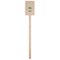 Om Wooden 6.25" Stir Stick - Rectangular - Single Stick
